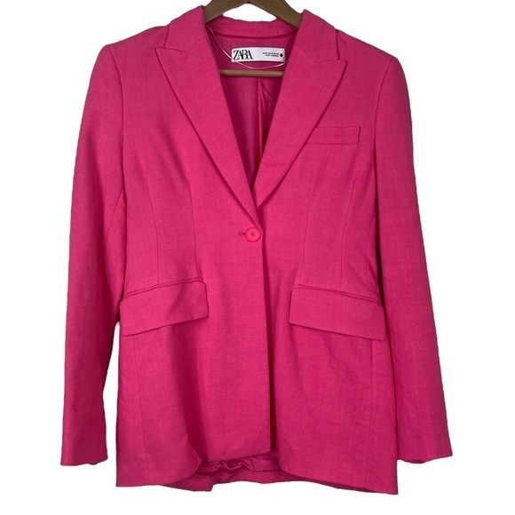 Zara Hot Pink Blazer - Picture 1 of 7